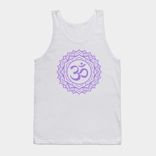 Sahasrara/Crown Chakra+Sanskrit Purple Tank Top